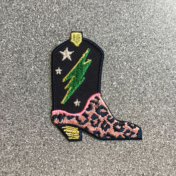 Cowboy Boot Iron On Patch, 2 of 4