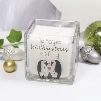 1st Christmas As A Family Penguin Scented Candle, 3 of 5