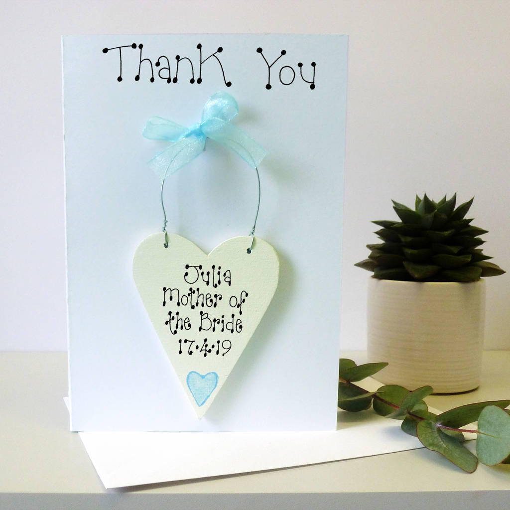 mother of the bride thank you card by country heart ...