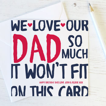 Love My/Our Dad/Daddy Birthday Card, 5 of 5