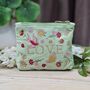 'Love' Velvet Mini Pouch In Mint Green, thumbnail 1 of 2