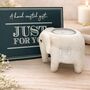 14th Anniversary Marble Elephant Tealight Candle Holder, thumbnail 1 of 2