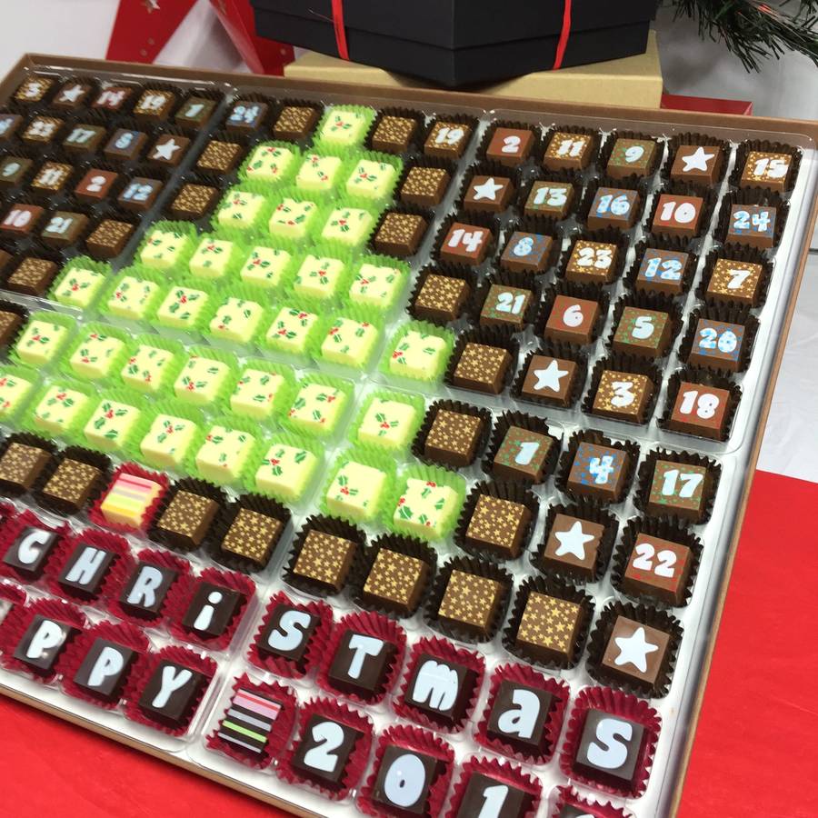 Huge Chocolate Advent Calendar To Share Christmas Tree By Cocoapod 