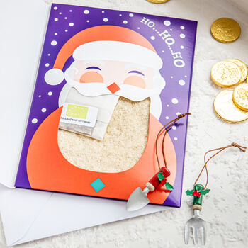 Grow Your Own Santa Beard Christmas Card, 2 of 3