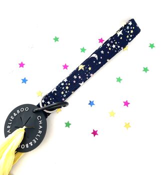 Navy Shooting Star Collar And Lead Set, 2 of 8