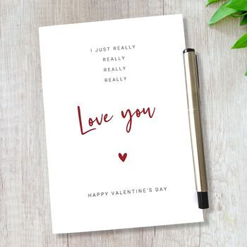 Valentines Card Really Really Love You, 6 of 8