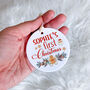 Personalised First Christmas Ceramic Ornament With Name, thumbnail 4 of 7