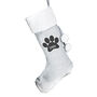 Personalised Paw Print Grey Pet Christmas Stocking, thumbnail 3 of 3