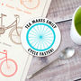 Personalised Cyclist Coaster Gift, thumbnail 2 of 6