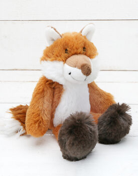 Woodland Fox Soft Toy With Engraved Heart, 4 of 8