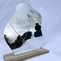 Irregular Shaped Asymmetrical Mirror With Stand, thumbnail 4 of 4