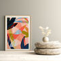 Large Abstract Flower Art Print, thumbnail 1 of 10