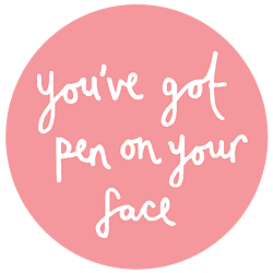 You've got pen on your face logo