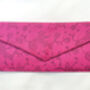 Vibrant Pink Silk Sari Purse, Fair Trade Clutch Bag, Ethically Handmade, thumbnail 2 of 6