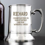 Personalised Engraved Any Message Stainless Steel Tankard, thumbnail 1 of 4