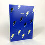 Lightning Bolts Notebook With Gold Foil Details, thumbnail 2 of 2
