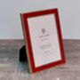 Isaac Jacobs Red And Gold Tone Border Photo Frame, thumbnail 1 of 4