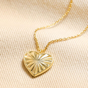 Sunbeam Heart Pendant Necklace, 4 of 8