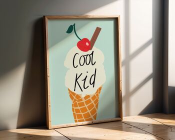 Cool Kid 99 Ice Cream Art Print, 4 of 6