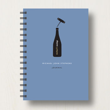 Personalised Wine Lover's Journal Or Notebook, 9 of 10