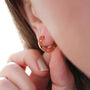 Cut Out Star Hoop Earrings, thumbnail 5 of 6