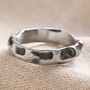 Men's Stainless Steel Molten Band Ring, thumbnail 2 of 5