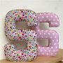 Pink And Blue Fabric Letter, thumbnail 9 of 12