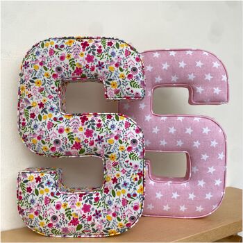 Pink And Blue Fabric Letter, 9 of 12