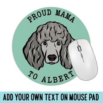 Personalised Poodle Computer Mouse Mat, 3 of 5