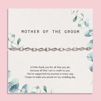 Mother Of The Groom From Son Silver Twist Bracelet, 4 of 7