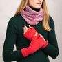 Cosy And Soft Knitted Wrist Warmers Grey, thumbnail 2 of 10