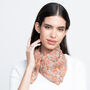 Chiffon Silk Neckerchief Crosshatch, thumbnail 4 of 7