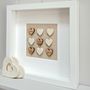 Handmade Pottery Wedding Love Hearts Artwork, thumbnail 3 of 4