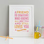 Best Friends Personalised Print, thumbnail 5 of 8