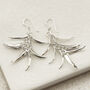Sterling Silver Tropical Dangly Earrings, thumbnail 1 of 8