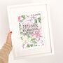 'Home Is Where Mum Is' Typography Illustration Print, thumbnail 3 of 4