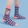 Princess Pattern Long Winter Socks For Girls, thumbnail 1 of 5