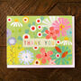 Mini Floral Thank You Card, thumbnail 1 of 5