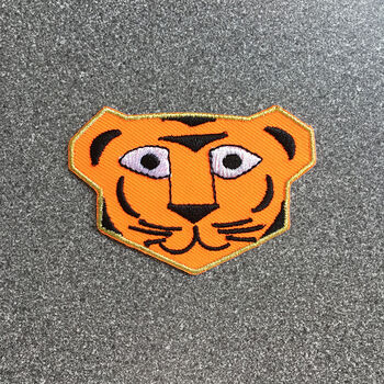 Tiger Face Embroidered Patch, 2 of 4
