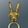 Brass Hare Door Knocker Brass Finish, thumbnail 1 of 5