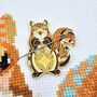Mandala Squirrel Needle Minder, thumbnail 1 of 4