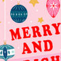 'Merry and Bright' Christmas Pennant, thumbnail 2 of 4