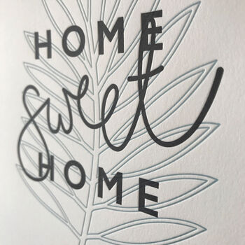 Personalised Home Letterpress Palm Print, 2 of 3