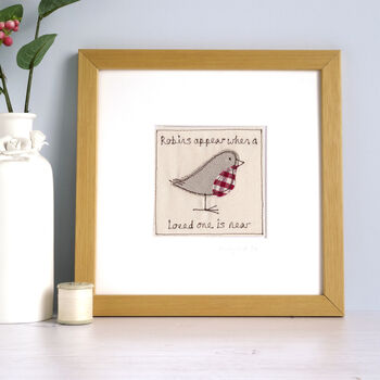 Personalised Robin Remembrance Or Sympathy Card, 4 of 12