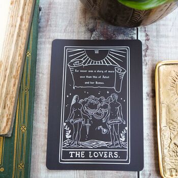 Romeo And Juliet Tarot Card Mini Print 'The Lovers', 4 of 4