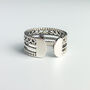 Sterling Silver Chunky Triple Band Ring, thumbnail 2 of 4