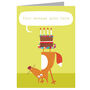 Personalised Topsy Turvy Fox Card, thumbnail 2 of 4