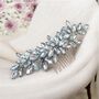 Enya Pale Blue Crystal Hair Comb, thumbnail 1 of 5