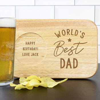Personalised 'World's Best' Wooden Coaster Tray, 5 of 12