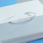 Sterling Silver Flat Hammered Cuff, thumbnail 1 of 4